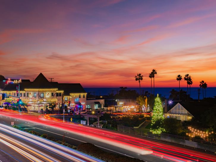 Christmas Tree in Del Mar Village