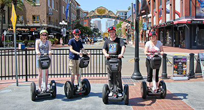 Segway tour in the Gaslamp District of San Diego CA